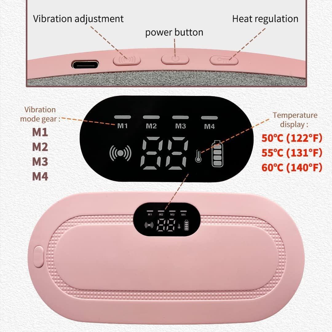 Portable cordless periods cramps relief heating pad